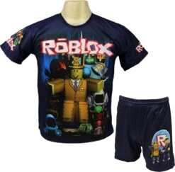 Roblox Shirt En Broekje - Roblox Kleding Tenue - Kinder Tot Volwassen Maten - Maat 152
