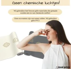 Flowin'Motion® Studio Yoga Mat - Superieure Grip - Extra Breed En Lang - Fitness Mat - Anti Slip - Sport Mat - Natuur Rubber - Planeetvriendelijk - Zwart Met Goud - 185cm X 68cm X 4,2mm -Merkloos Winkel 1200x1181 18