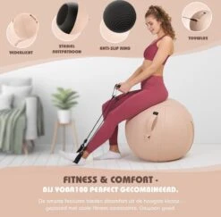 Sportstech Fitnessbal - Zitbal - Ergnomisch Voor Yoga, Pilates, Zwangerschap & Homegym - YOBA100 14 Sportstech Fitnessbal - Zitbal - Ergnomisch Voor Yoga, Pilates, Zwangerschap & Homegym - YOBA100 -Merkloos Winkel 1200x1182 18