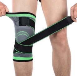 Chibaa Knie Band Groen |Unisex |Knie Versterking |Orthopedische Kniebrace Voor Kruisband |Knieband Voor Meniscus | Kniebeschermer |Knie Brace Patella | Compressie Kniebandage Blessure |Sporten |Bescherming|
