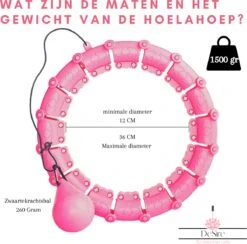 DeSire Fitness Hoelahoep Met Gewicht - Roze - Sport Hoepel Voor Volwassenen En Kinderen - Hula Hoop - Weight Hoop - HoolaHoop -Merkloos Winkel 1200x1184 31