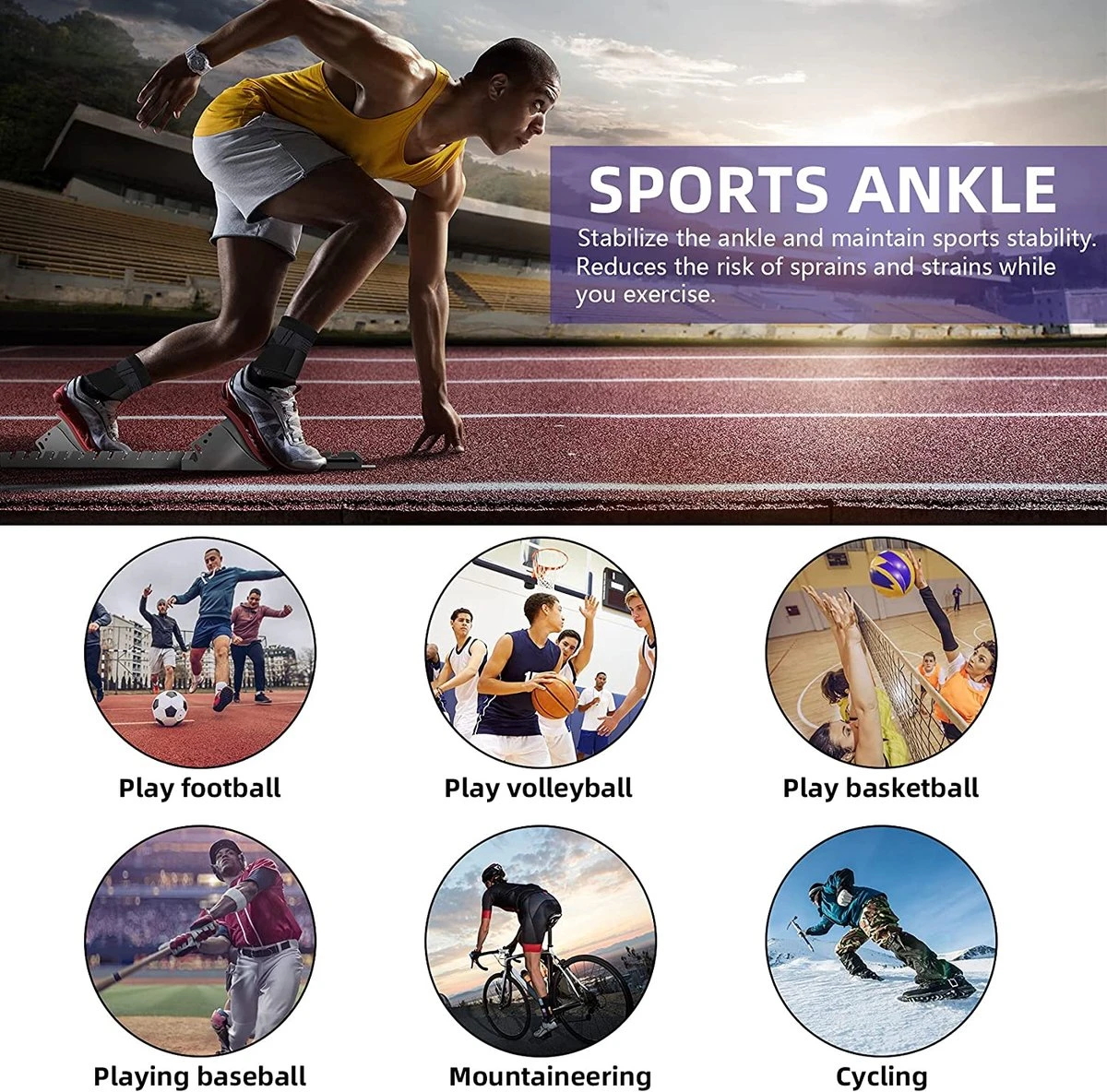 U Fit One 1 Stuk Enkelbrace - Enkel Bandage - Ankle Brace - Ankle Straps - Voet Brace - Enkel Brace - Enkelsteun - Enkelondersteuning - Maat: L 5 U Fit One 1 Stuk Enkelbrace - Enkel Bandage - Ankle Brace - Ankle Straps - Voet Brace - Enkel Brace - Enkelsteun - Enkelondersteuning - Maat: L - Afbeelding 3