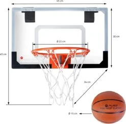 Basketbalring Voor De Kamer Met Bal 45x30 Cm In Metaal En PVC Pure2Improve 18 Basketbalring Voor De Kamer Met Bal 45x30 Cm In Metaal En PVC Pure2Improve -Merkloos Winkel 1200x1184 75