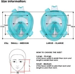 Atlantis Full Face Mask 2.0 - Snorkelmasker - Kinderen - Roze - XS -Merkloos Winkel 1200x1186 22