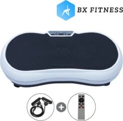 BX Fitness® Trilplaat – Trilplaat Wit - Fitness - Trilplaat Voor Benen Bloedsomloop - Trainingsapparatuur Voor Uithoudingstraining - Stimuleert Spiergroepen -