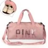 Merkloos Pink Duffel Bag Medium Dames Sporttas - 25 Liter - Roze - M -Merkloos Winkel 1200x1186 47