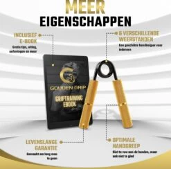 Gouden Grip Handknijper Level 3 (68kg) + GRATIS Griptraining E-book - Handtrainer - Handgripper - Handknijper Fitness - Knijphalter - Onderarm Trainer - Heavy Grip - Buigveer 11 Gouden Grip Handknijper Level 3 (68kg) + GRATIS Griptraining E-book - Handtrainer - Handgripper - Handknijper Fitness - Knijphalter - Onderarm Trainer - Heavy Grip - Buigveer -Merkloos Winkel 1200x1187 27