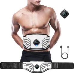 Homezie Fitness Belt - Ab Trainer - Buikspieren - Buikspier Trainers - Afvallen - Massageapparaten - Zweetband - Zweetband Buik - Waist Trainer