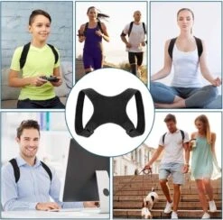 Merkloos Rugbrace Voor Corrigerende Houding - Schouderbrace Zwart - Unisex - One Size -Merkloos Winkel 1200x1187 54