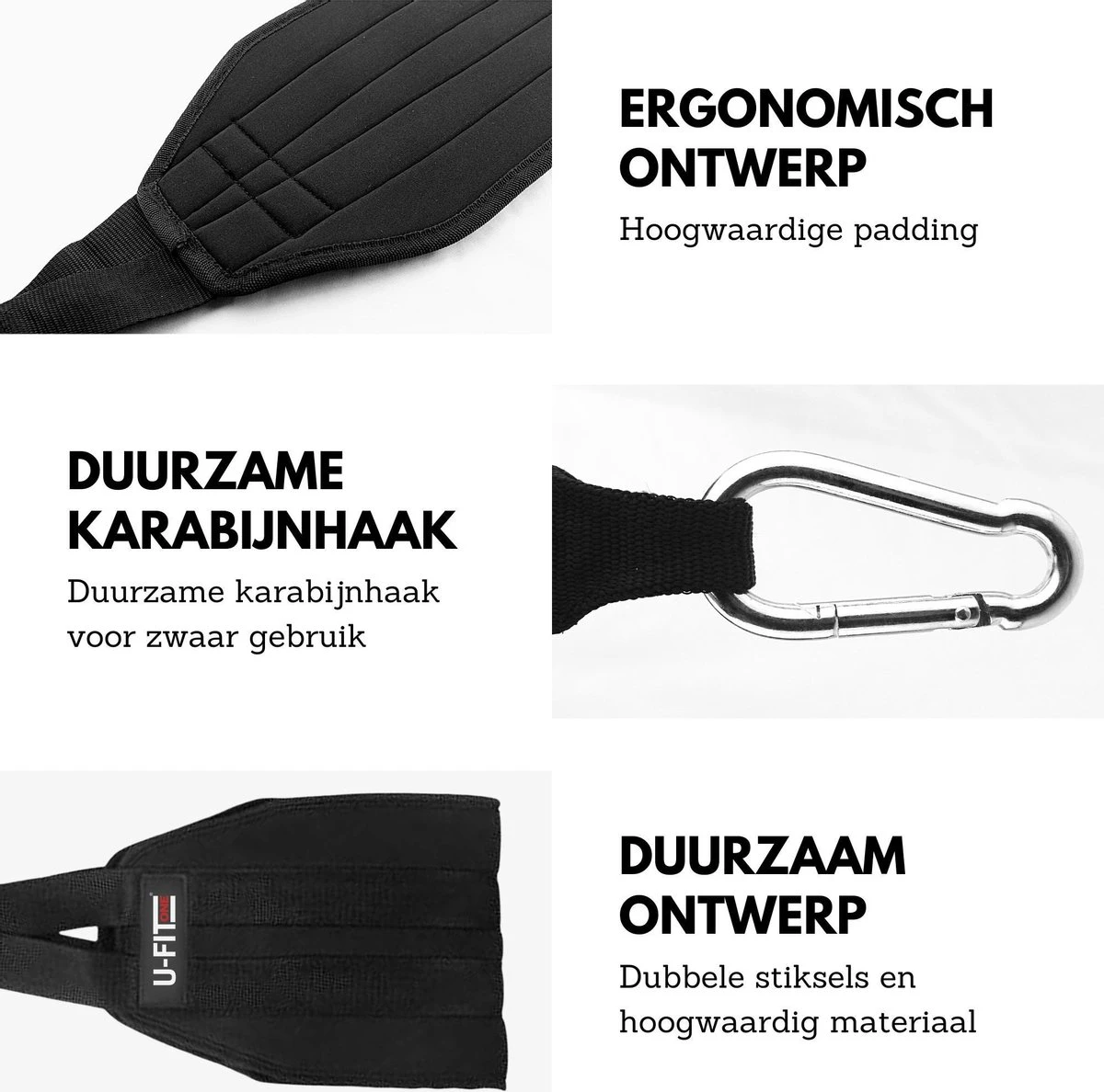U Fit One® Hanging Ab Straps - Premium Ab Sling - Buikspiertraining - Workout Straps Met Vulling Voor Hangen - Leg Raise - Ab Bandjes Voor Pull-Up Bar En Optrekstang 5 U Fit One® Hanging Ab Straps - Premium Ab Sling - Buikspiertraining - Workout Straps Met Vulling Voor Hangen - Leg Raise - Ab Bandjes Voor Pull-Up Bar En Optrekstang - Afbeelding 3