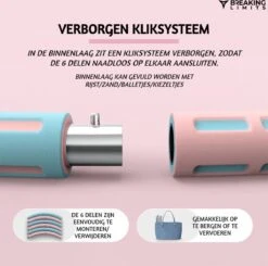 Breaking Limits Fitness Hoelahoep Voor Volwassenen – Gemaakt Van Roestvrij Staal, Zachte Foam En Anti-Zweet Buitenlaag – Sport Hoepel – Hula Hoop/ Weight Hoop – HoolaHoop – Roze – 94CM + 1 Tot 8 KG -Merkloos Winkel 1200x1188 35