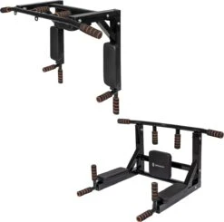 Springos Pull Up Bar | Pull Up Station | Dip Station | Krachtstation | Multifunctioneel | Wandmontage | Inclusief Montageset | Zwart/Oranje -Merkloos Winkel 1200x1188 46