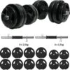 ECGSPOR Verstelbare Dumbbells - 2 X 13 Kg - Halterset / Dumbbell Set 26 Kg - Zwart 1 ECGSPOR Verstelbare Dumbbells - 2 X 13 Kg - Halterset / Dumbbell Set 26 Kg - Zwart -Merkloos Winkel 1200x1189 23