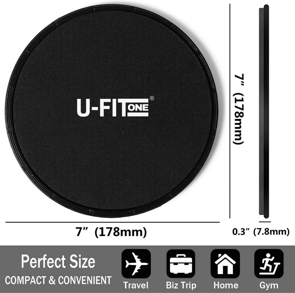 U Fit One® Resistance Band & Fitness Sliders Set- Booty Band & Core Sliders - Sliding Pads - Discs - Core Trainer - Buikspier - Thuis Sporten - Weerstandsbanden - Ufitone 11 U Fit One® Resistance Band & Fitness Sliders Set- Booty Band & Core Sliders - Sliding Pads - Discs - Core Trainer - Buikspier - Thuis Sporten - Weerstandsbanden - Ufitone - Afbeelding 9