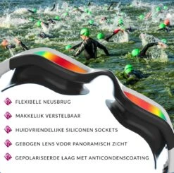 Tri-Sports.nl Zwembril Volwassenen Met Polariserende Lenzen. Ideaal Voor Zwembad En Open Water Zwemmen. Zwembril Voor Triathlon -Merkloos Winkel 1200x1190