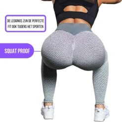 MW® TikTok Legging - Sportlegging Dames High Waist - Legging Dames - Push Up Legging - Lichtgrijs M -Merkloos Winkel 1200x1190 42
