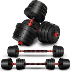 Sens Design Halterset Dumbell Set Gewichten Set Zwart - 30 Kg