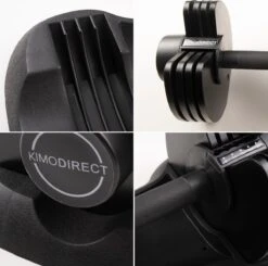 KIMO DIRECT Verstelbare Dumbbell 20KG - Dumbells - Gewichten - 2/6,5/11/15,5/20KG - Smart Dumbell - Zwart 14 KIMO DIRECT Verstelbare Dumbbell 20KG - Dumbells - Gewichten - 2/6,5/11/15,5/20KG - Smart Dumbell - Zwart -Merkloos Winkel 1200x1191 28