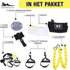 TRX Set - Suspension Trainer Pro Voor Thuis - Inclusief Plafondhaak & Draagtas - Calisthenics -Merkloos Winkel 1200x1191 53