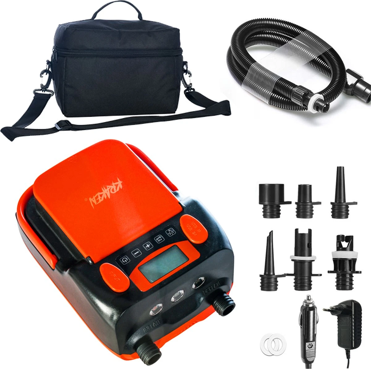 KRAKEN Elektrische Sup Accu Pomp | Ingebouwde Accu | Overal Gemakkelijk Supboards Oppompen | Extra USB Poorten Als Powerbank | Tot 4 Boards Oppompen En Leegpompen Op 1 Acculading | Interne Accu Opladen Aan Normaal Stopcontact 3 KRAKEN Elektrische Sup Accu Pomp | Ingebouwde Accu | Overal Gemakkelijk Supboards Oppompen | Extra USB Poorten Als Powerbank | Tot 4 Boards Oppompen En Leegpompen Op 1 Acculading | Interne Accu Opladen Aan Normaal Stopcontact