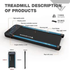 Merkloos CITYSPORTS Loopband, Elektrisch, Motor 440 W, Instelbare Snelheid, LCD-scherm En Calorieënteller, Geïntegreerde Bluetooth-luidspreker, Ultradun En Stil, Voor Thuis/kantoor -Merkloos Winkel 1200x1192 7