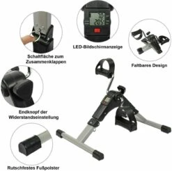 Himaly - Stoelfiets - Bureaufiets - Stoel Fiets - Bewegingstrainer - Hometrainer Met Weerstand - (Opvouwbare Mini Hometrainer -LED Display -Vijf Functies) -Merkloos Winkel 1200x1193 34