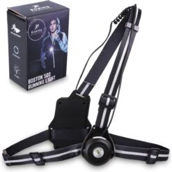 BOWINQ Boston 500 - Hardloop Verlichting - Hardloopvest Oplaadbaar - Wandel Verlichting - Borstlamp Van Kwaliteit - Reflectievest - Waterdicht - 1 Jaar Garantie