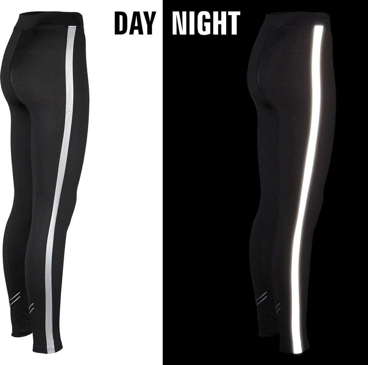 Avento Runningbroek Dames - Reflective Stripe - Zwart/Zilver - 38 9 Avento Runningbroek Dames - Reflective Stripe - Zwart/Zilver - 38 - Afbeelding 7