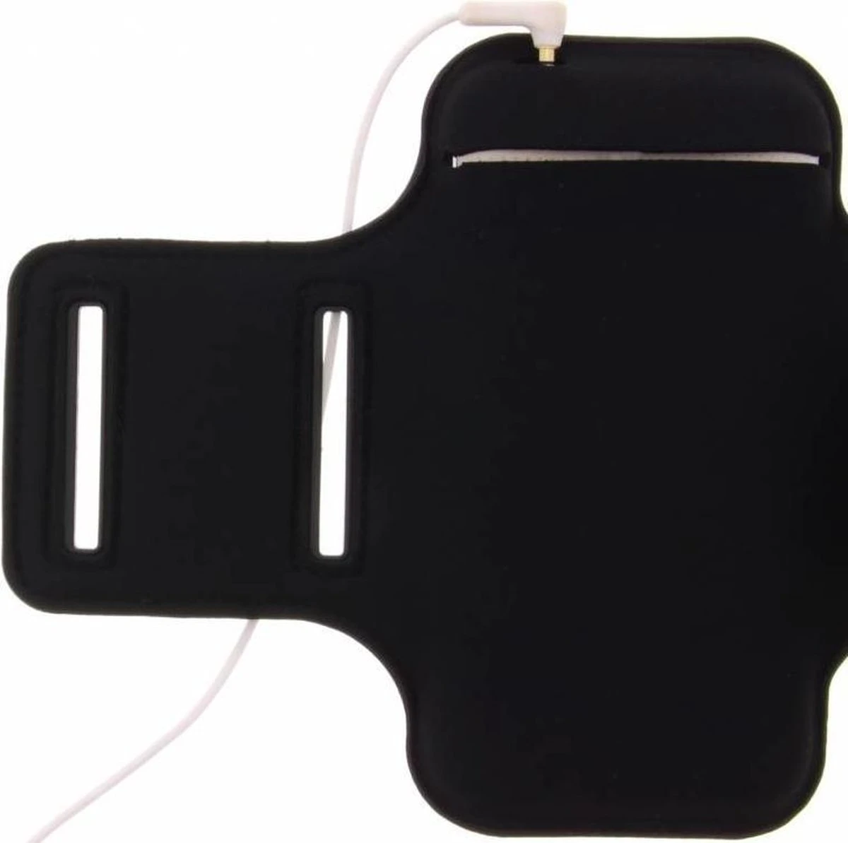 Merkloos Zwarte Sportarmband Universeel Maat M 4 Merkloos Zwarte Sportarmband Universeel Maat M - Afbeelding 2