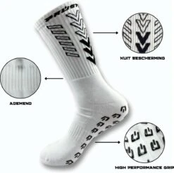 Prostec® Gripsokken - Gripsokken Voetbal - Grip Socks - One Size - Anti Slip - Anti Blaren - Gripsokken Sport - Gripsokken Wit -Merkloos Winkel 1200x1193 44
