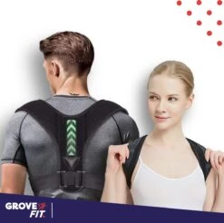 GroveFit - Rugbrace - Postuur Corrector - Rug Corrector - Houding Corrector - Verstelbaar - One Size