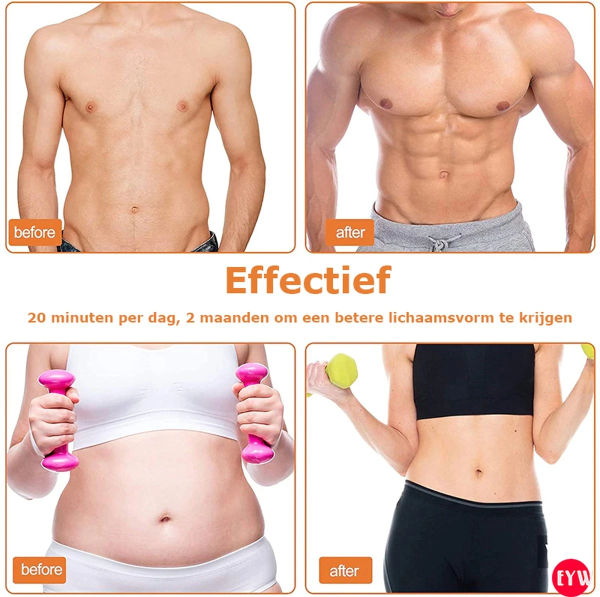 Elektrische Spierstimulator – Tens Apparaat – Elektrische Spier Stimulator – Draadloze Billen Hip Trainer – Abdominale Abs Stimulator – Fitness Body – Afslanken Massager - Model 2 6 Elektrische Spierstimulator – Tens Apparaat – Elektrische Spier Stimulator – Draadloze Billen Hip Trainer – Abdominale Abs Stimulator – Fitness Body – Afslanken Massager - Model 2 - Afbeelding 4