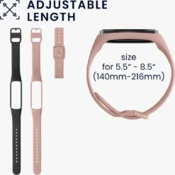 Kwmobile 2x Armband Voor Samsung Galaxy Fit 2 - Bandjes Voor Fitnesstracker In Zwart / Oudroze -Merkloos Winkel 1200x1194 40