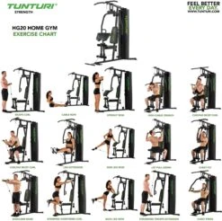 Tunturi HG20 - Krachtstation - Home Gym - Fitness Krachtstation Voor Thuis - Voor De Beginnende En Gevorderde Sporter - Incl. Gratis Fitness App -Merkloos Winkel 1200x1194 44