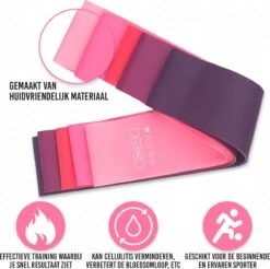 Resistance Band Weerstandsbanden Fitness Elastiek - Set Van 5 - Bootybands - Billen En Buikspieren Trainen - Roze En Paars -Merkloos Winkel 1200x1195 26