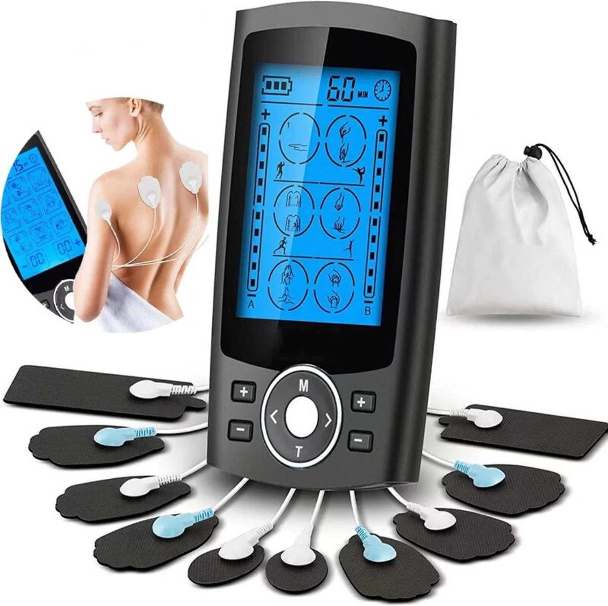 Spierstimulator EMS – Tens Apparaat – Spierstimulator – Massage Apparaat– Nekmassage Apparaat – Nekmassage – Voetmassage Apparaat – Voetmassage – Zwart 3 Spierstimulator EMS – Tens Apparaat – Spierstimulator – Massage Apparaat– Nekmassage Apparaat – Nekmassage – Voetmassage Apparaat – Voetmassage – Zwart