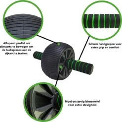 Tunturi AB Roller- Buikspiertrainer - Trainingswiel - Met NBR Kniemat - Incl. Gratis Fitness App -Merkloos Winkel 1200x1196 27