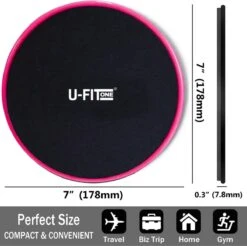 U Fit One Sliders Fitness - Core Sliders - Sliding Pads - Sliding Discs - Core Trainer - Ab Trainer - Slide Pads - Core Sliders - Buikspier - Thuis Sporten - Roze -Merkloos Winkel 1200x1196 28