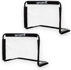 SportX Metalen Voetbaldoel Set 2 Goals 78x56x45cm