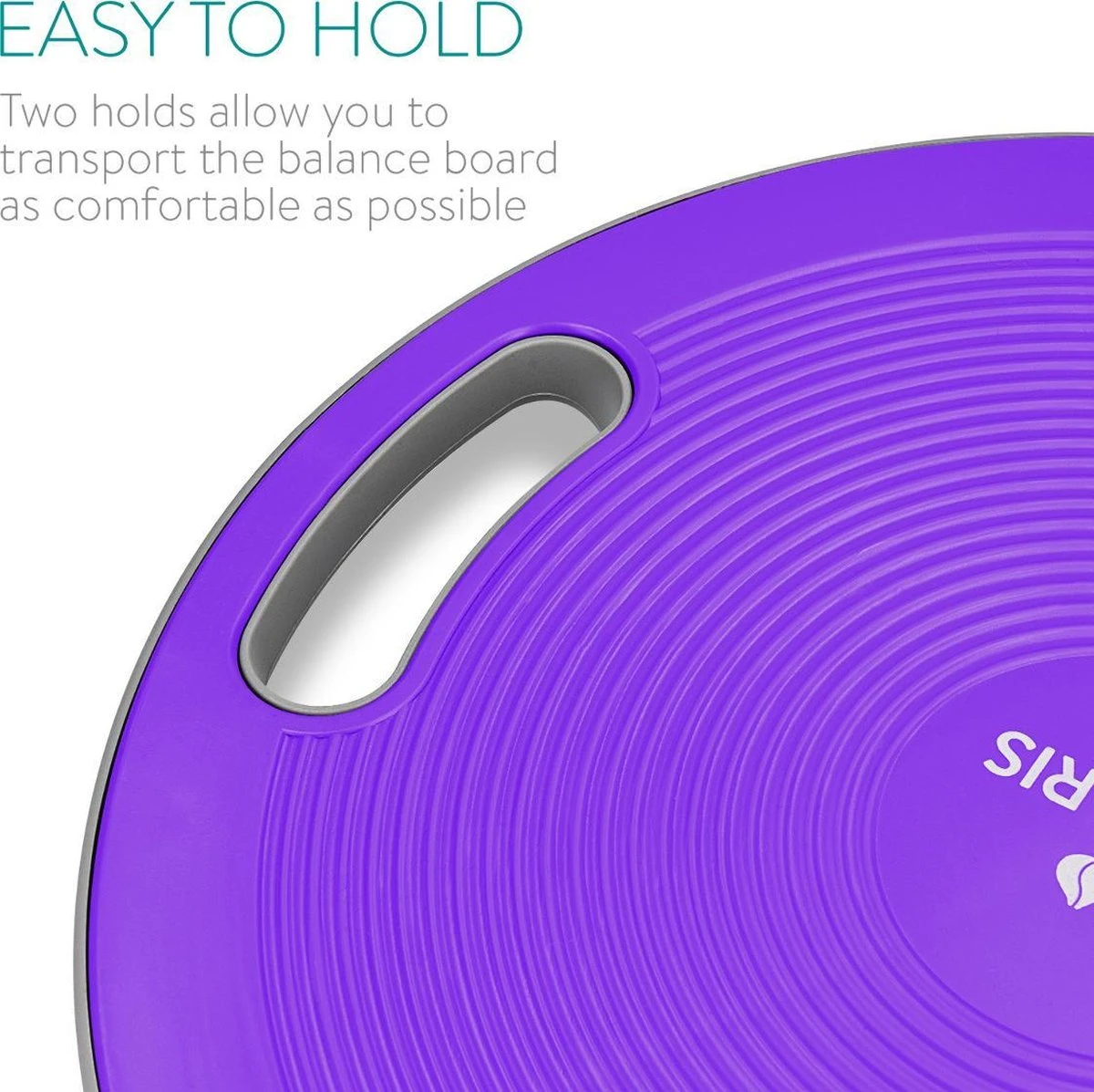 Navaris Anti-slip Balansbord Voor Evenwichtstraining - Balanstrainer - Wiebelbord - Voor Beginners En Professionals - Diameter 40cm - Lila 5 Navaris Anti-slip Balansbord Voor Evenwichtstraining - Balanstrainer - Wiebelbord - Voor Beginners En Professionals - Diameter 40cm - Lila - Afbeelding 3