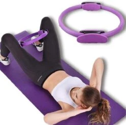 N.W. Pilates/ Yoga Ring - Paars - Ø 38 Cm + Gratis E-book - Magic Circle - Weerstandsring - Sport Ring - Pilatus - Sporten - Thuis Sporten - Heuptrainer - Fitnessmaterialen - Buikspier Ring - Trainingsring -Merkloos Winkel 1200x1197 47