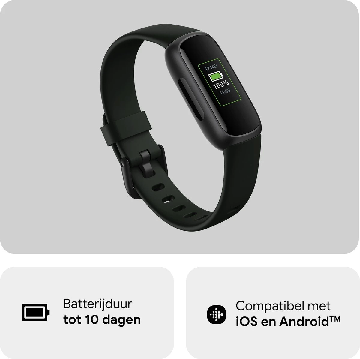 Fitbit Inspire 3 - Activity Tracker - Zwart 4 Fitbit Inspire 3 - Activity Tracker - Zwart - Afbeelding 2