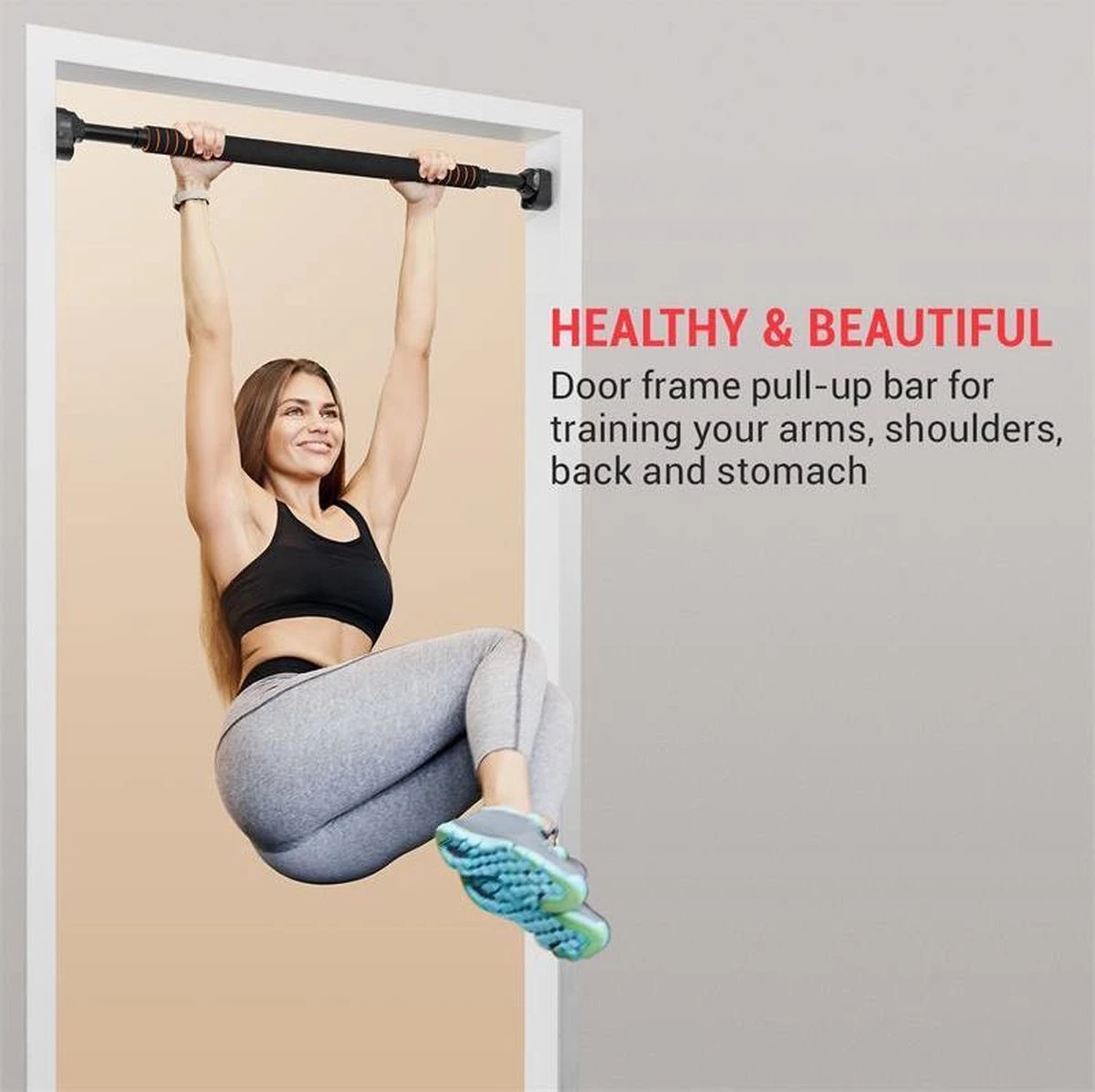 BoarderKING Telescoop-optrekstang Met Valbeveiliging - 78-110cm - Belasting: 100 Kg Max 4 BoarderKING Telescoop-optrekstang Met Valbeveiliging - 78-110cm - Belasting: 100 Kg Max - Afbeelding 2