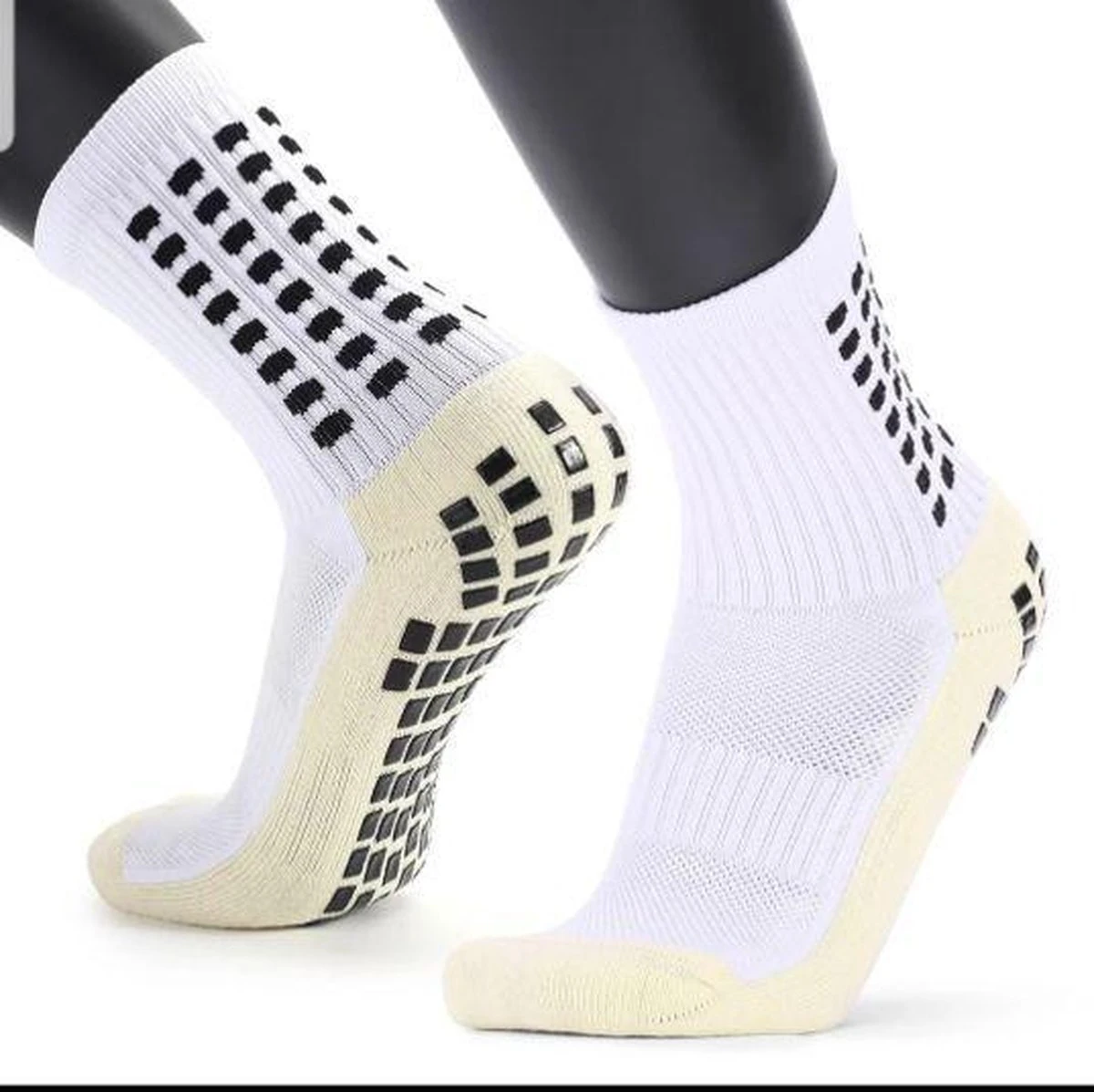 Merkloos Gripsokken | Voetbal | Anti Blaren | Unisex | Wit | One Size | Tennis | 4 Merkloos Gripsokken | Voetbal | Anti Blaren | Unisex | Wit | One Size | Tennis | - Afbeelding 2