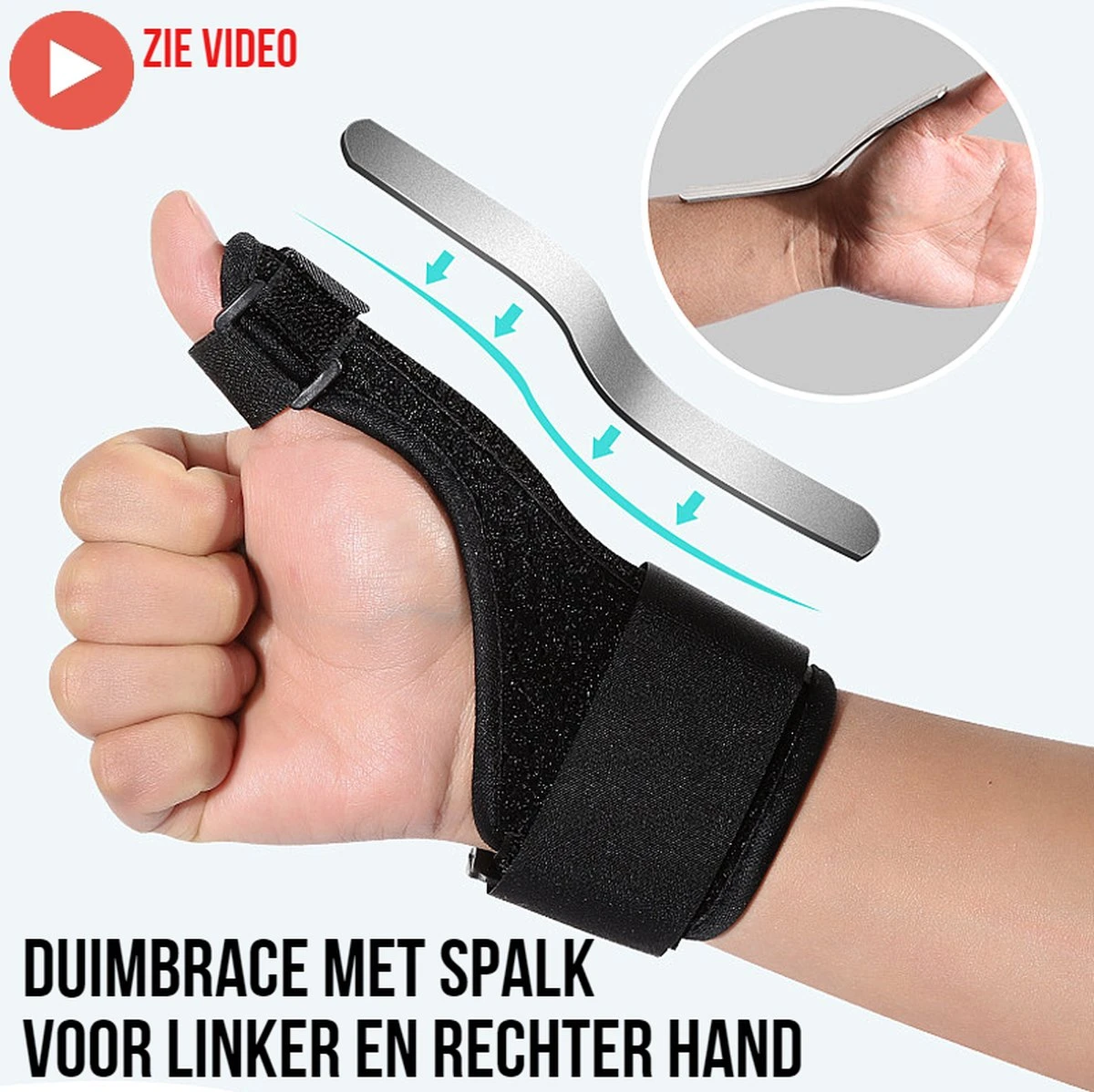 Merkloos Allernieuwste Duimbeschermer MET Stalen Spalk - Verstelbare Duim Brace - Pols Palm Duim Vinger Berscherming Sport Bandage DuimBrace- Zwart 3 Merkloos Allernieuwste Duimbeschermer MET Stalen Spalk - Verstelbare Duim Brace - Pols Palm Duim Vinger Berscherming Sport Bandage DuimBrace- Zwart