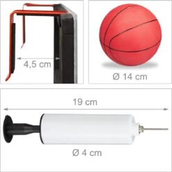 Relaxdays Mini Basketbal Set - Indoor Basketbalbord Met Ring - Pompje En Basketbal -Merkloos Winkel 1200x1198 126