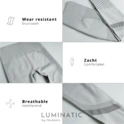 Sportlegging Dames - Yoga Legging - Fitness Legging - Legging Dames - Sport Legging - Shapewear Dames - Booty Legging | Luminatic® | Zwart | Maat M -Merkloos Winkel 1200x1198 72