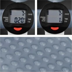 Relaxdays Swing Stepper - 2 Weerstandsbanden - Fitness Stepper - Display - Diverse Kleuren - Grijs -Merkloos Winkel 1200x1198 77