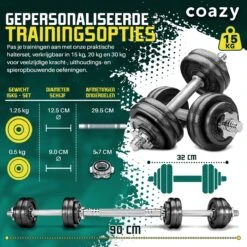 Coazy Dumbell En Barbell Set Verstelbaar - Dumbells - Gewichten Fitness - Halterstang Met Gewichten - Halter 12 Coazy Dumbell En Barbell Set Verstelbaar - Dumbells - Gewichten Fitness - Halterstang Met Gewichten - Halter -Merkloos Winkel 1200x1199 26