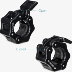 Navaris Halterstangsluiters- Lock Jaw Collar Set - 2x Barbell Sluiting - Halterstangsluiting - Sluitklemmen Voor Halterstangen -Merkloos Winkel 1200x1199 27